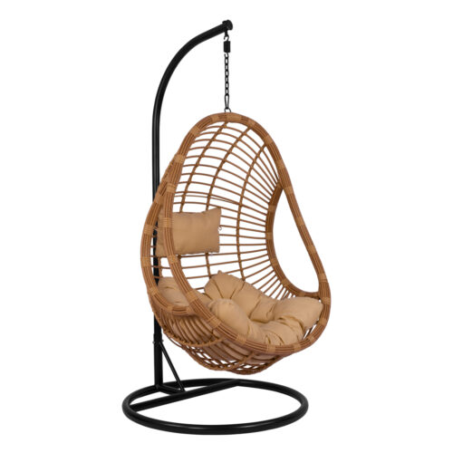 ΚΡΕΜΑΣΤΗ ΠΟΛΥΘΡΟΝΑ ΦΩΛΙΑ CALLIE HM5541.01 ΜΕ WICKER & ΜΑΞΙΛΑΡΙΑ ΜΠΕΖ Φ95Χ195Υ εκ. (x1)