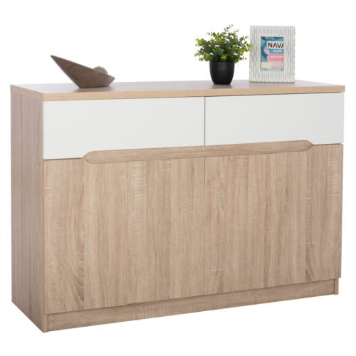 ΜΠΟΥΦΕΣ JOLENE HM2234.02 2 ΣΥΡΤΑΡΙΑ & 4 ΠΟΡΤΕΣ SONAMA 120X40X80εκ. (x1)