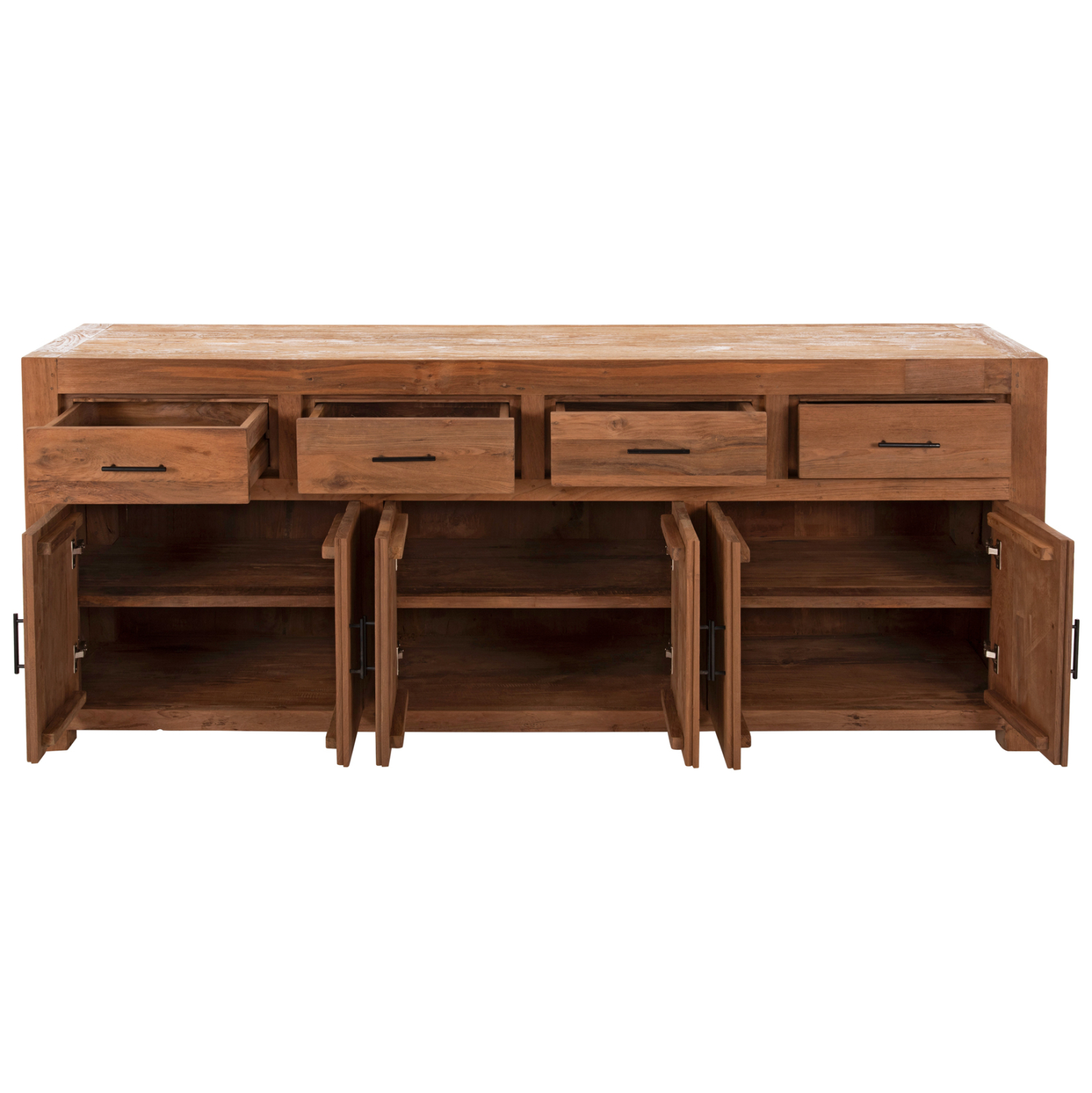 ΜΠΟΥΦΕΣ GRAYSON HM9802 ΑΝΑΚΥΚΛΩΜΕΝΟ ΞΥΛΟ TEAK ΣΕ ΦΥΣΙΚΟ 220x50x90Υεκ. (x1) - Image 4