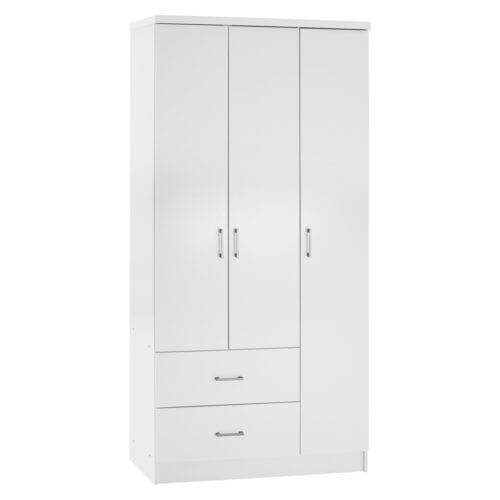 ΝΤΟΥΛΑΠΑ 3ΦΥΛΛΗ ME 2 ΣΥΡΤΑΡΙΑ CAESAR HM340.05 ΛΕΥΚΗ 89x42,5x181 εκ. (x1)