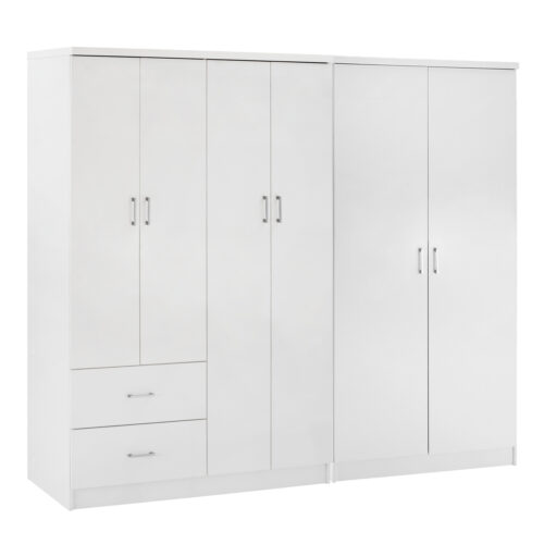 ΝΤΟΥΛΑΠΑ 6ΦΥΛΛΗ BLAKELY HM21235.05 ΜΕΛΑΜΙΝΗ ΧΡΩΜΑ ΛΕΥΚΟ 201x43x181Υεκ (x1)