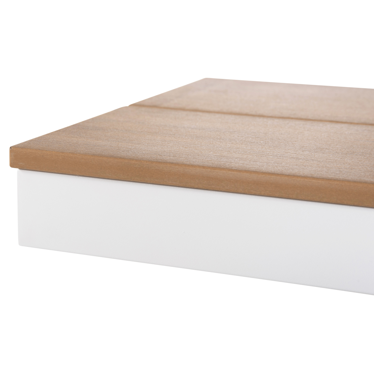 ΠΑΓΚΑΚΙ ΑΛΟΥΜΙΝΙΟΥ TAWNEE HM6040.02 ΛΕΥΚΟ-POLYWOOD ΚΑΘΙΣΜΑ ΦΥΣΙΚΟ 220x36x44,5Υεκ. (x1) - Image 7