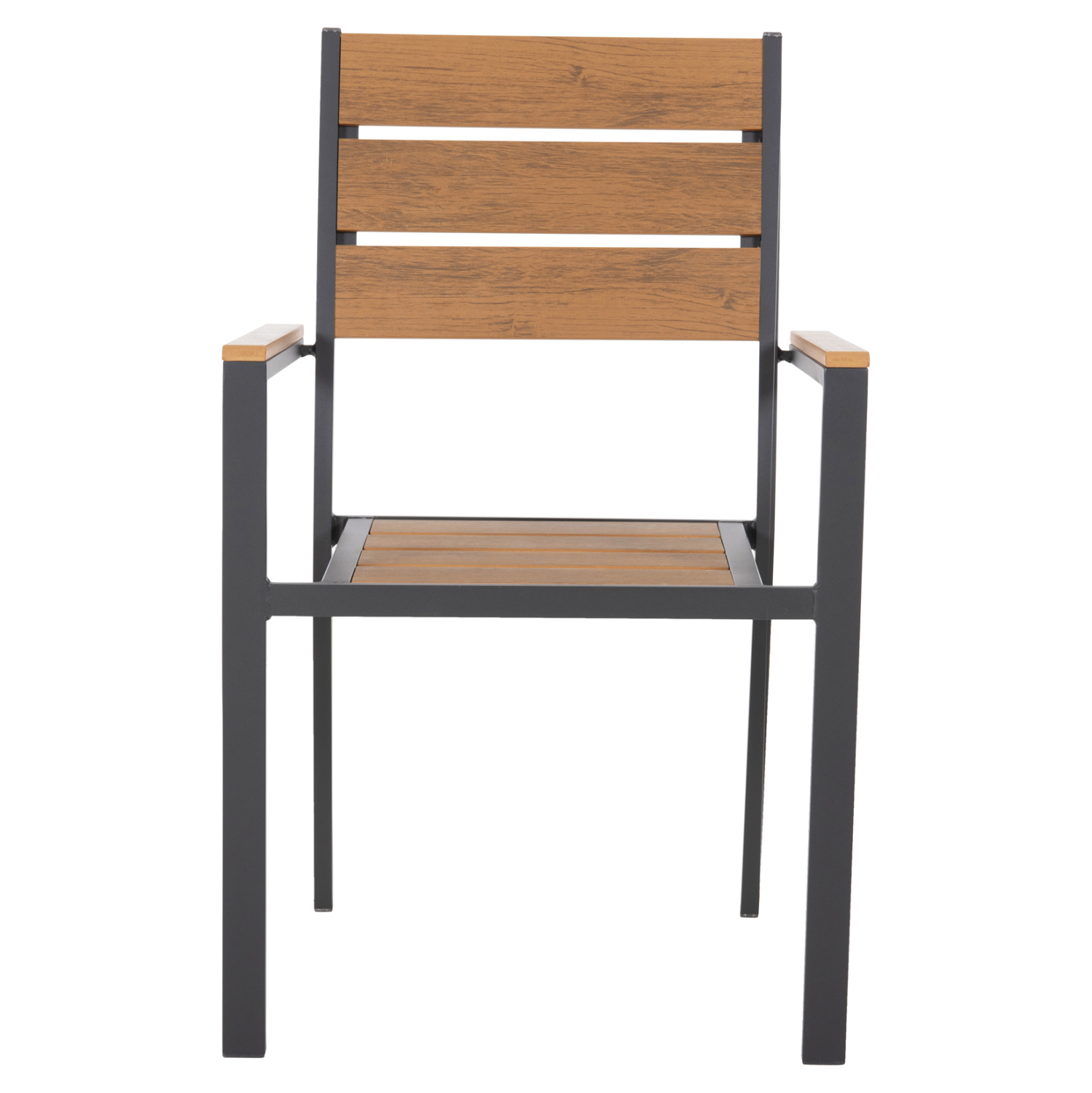 ΠΟΛΥΘΡΟΝΑ ΑΛΟΥΜΙΝΙΟΥ SAGA HM5981.03 ΑΝΘΡΑΚΙ-POLYWOOD ΣΕ ΦΥΣΙΚΟ 55x55x86Υεκ. (x1) - Image 2