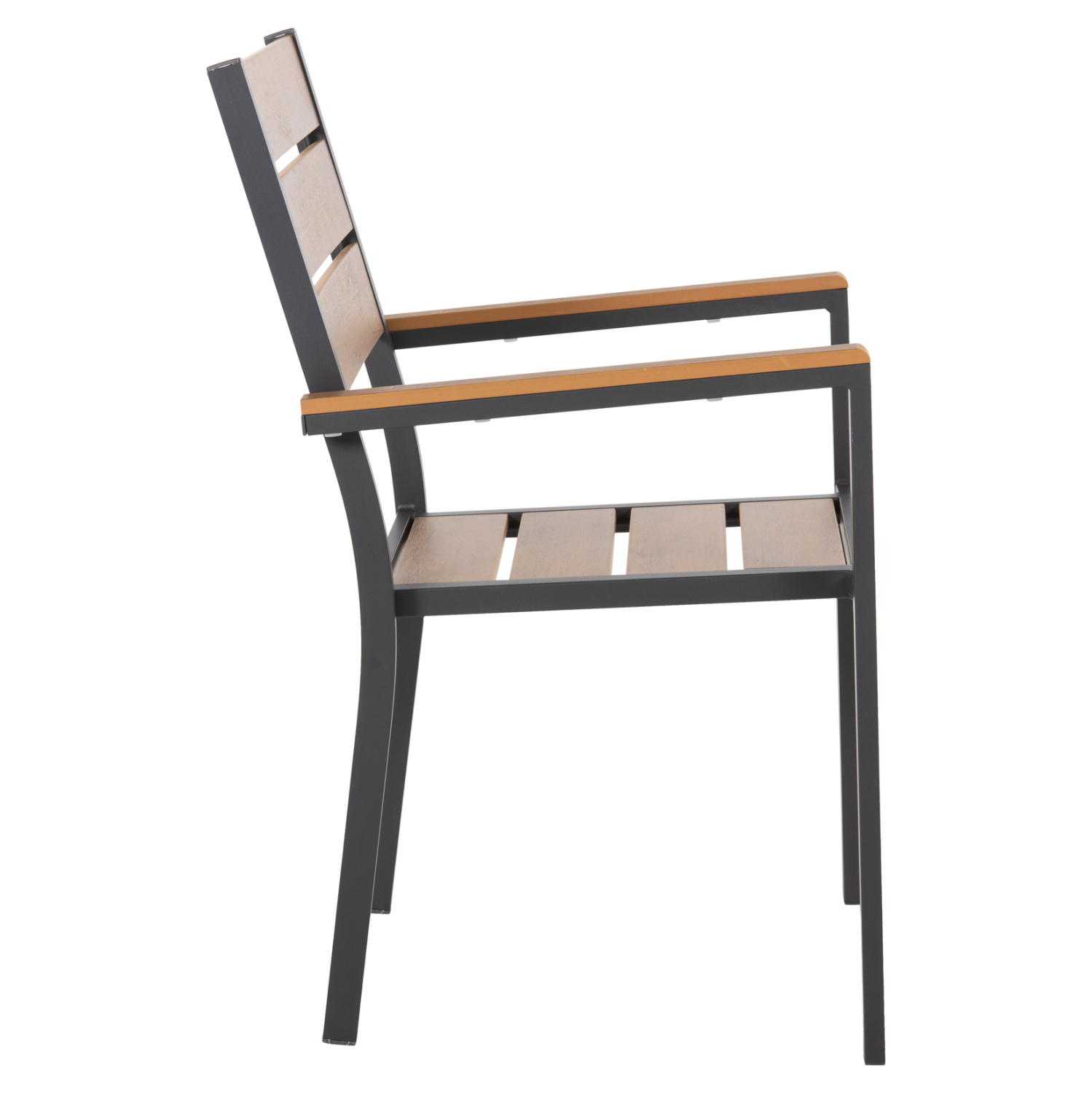 ΠΟΛΥΘΡΟΝΑ ΑΛΟΥΜΙΝΙΟΥ SAGA HM5981.03 ΑΝΘΡΑΚΙ-POLYWOOD ΣΕ ΦΥΣΙΚΟ 55x55x86Υεκ. (x1) - Image 3