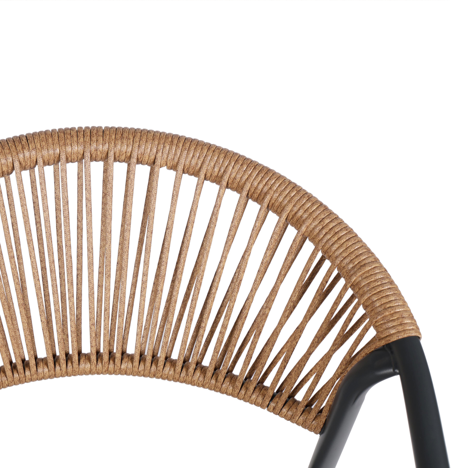 ΠΟΛΥΘΡΟΝΑ HOMAN HM6430.01 ΓΚΡΙ ΜΕΤΑΛΛΟ & TEXTILENE--ΜΠΕΖ P.E.RATTAN 53x58x75Υεκ (x1) - Image 6