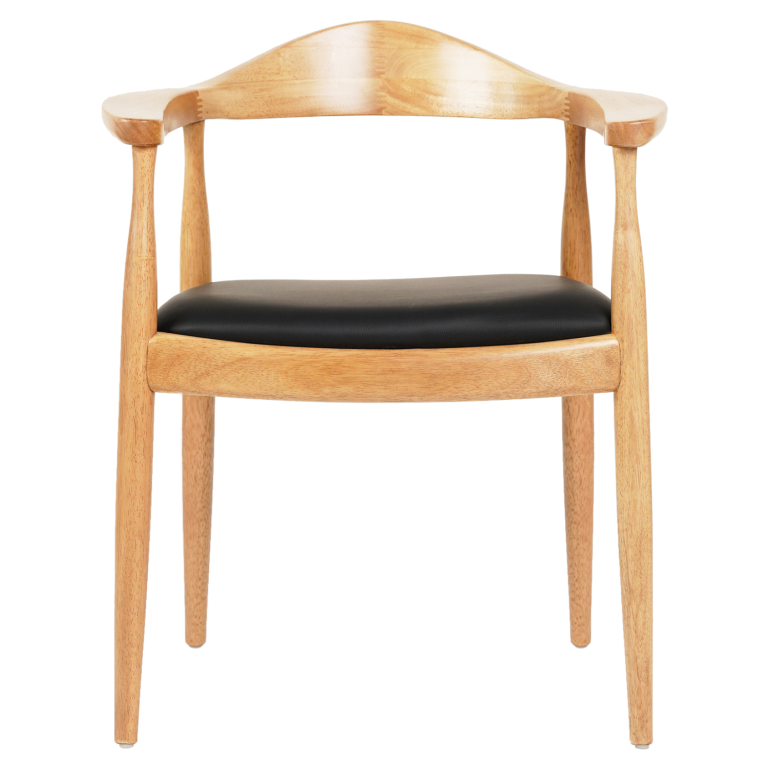 ΠΟΛΥΘΡΟΝΑ ΤΡΑΠΕΖΑΡΙΑΣ ADOR HM9948.01 RUBBERWOOD ΣΕ ΟΑΚ ΚΑΙ ΜΑΥΡΟ PU 62x54x76,5Υεκ (x1) - Image 3