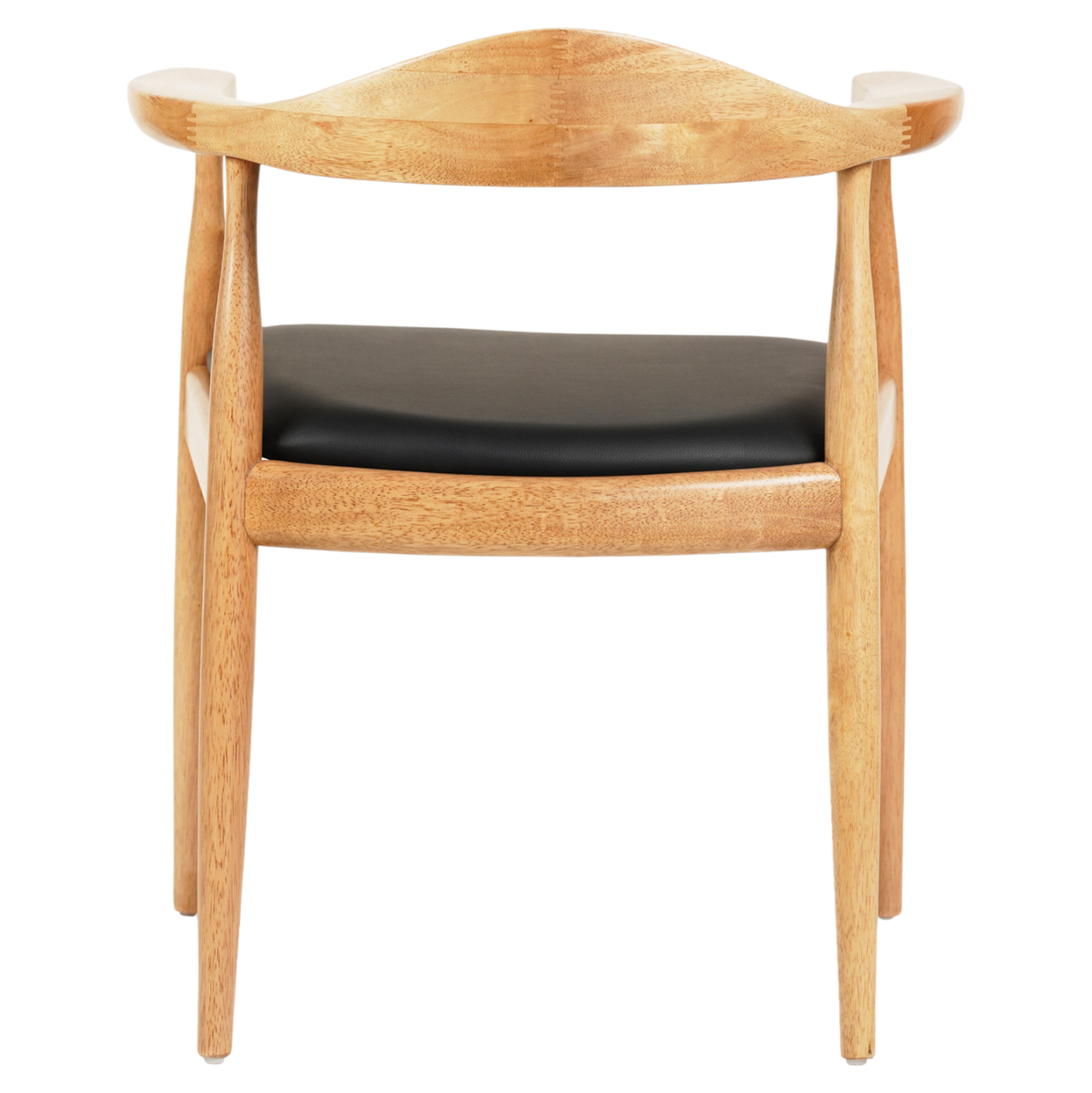 ΠΟΛΥΘΡΟΝΑ ΤΡΑΠΕΖΑΡΙΑΣ ADOR HM9948.01 RUBBERWOOD ΣΕ ΟΑΚ ΚΑΙ ΜΑΥΡΟ PU 62x54x76,5Υεκ (x1) - Image 5
