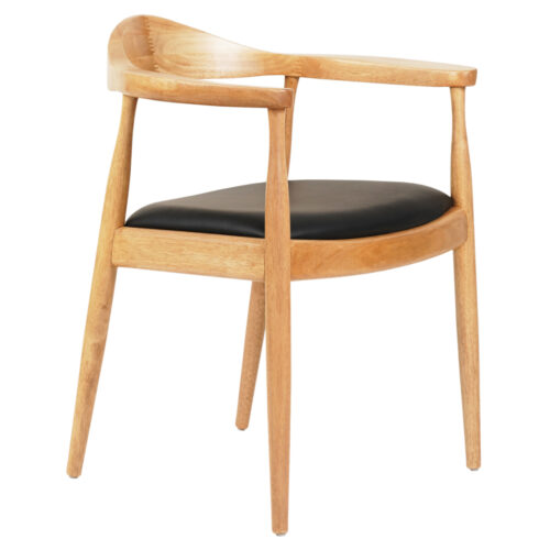 ΠΟΛΥΘΡΟΝΑ ΤΡΑΠΕΖΑΡΙΑΣ ADOR HM9948.01 RUBBERWOOD ΣΕ ΟΑΚ ΚΑΙ ΜΑΥΡΟ PU 62x54x76,5Υεκ (x1)
