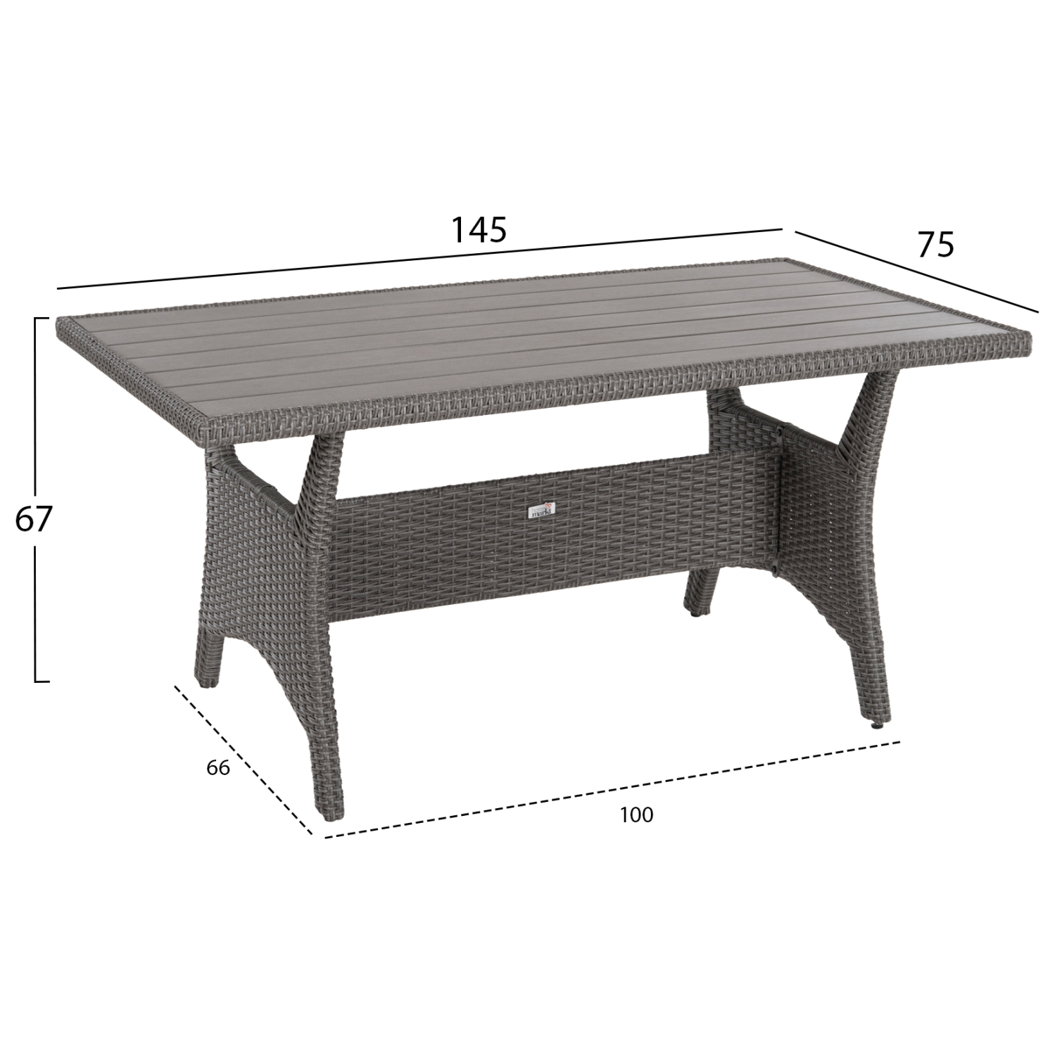 ΣΕΤ ΣΑΛΟΝΙ ΓΩΝΙΑ & ΤΡΑΠΕΖΙ CARSON HM6078.01 ΓΚΡΙ ΣΥΝΘ.RATTAN-ΜΑΞΙΛΑΡΙΑ (x1) - Image 3