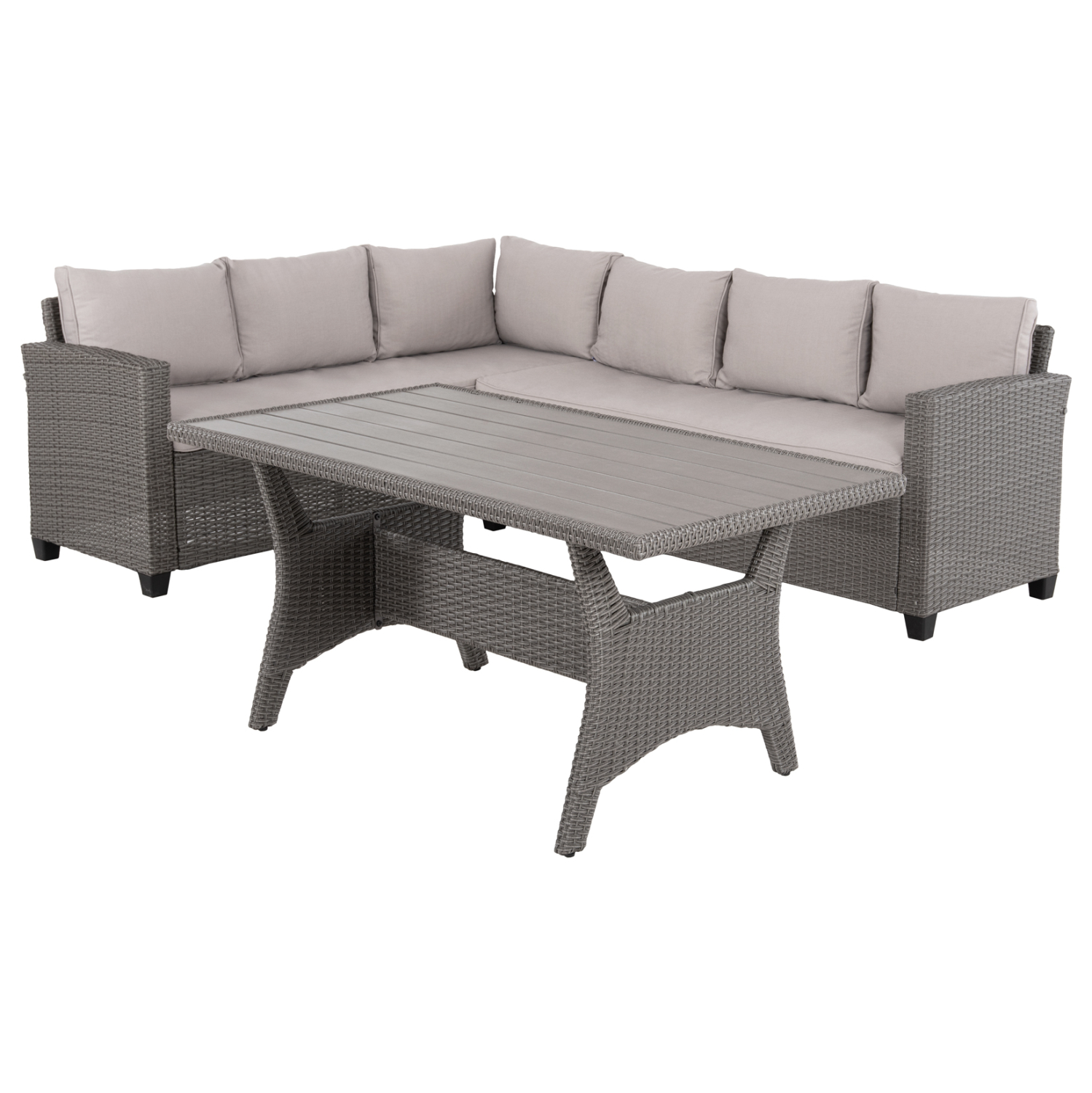 ΣΕΤ ΣΑΛΟΝΙ ΓΩΝΙΑ & ΤΡΑΠΕΖΙ CARSON HM6078.01 ΓΚΡΙ ΣΥΝΘ.RATTAN-ΜΑΞΙΛΑΡΙΑ (x1) - Image 4