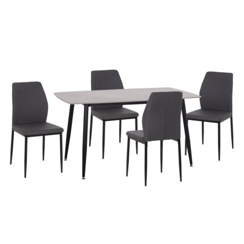 ΣΕΤ ΤΡΑΠΕΖΑΡΙΑΣ 5ΤΜΧ RAVEN HM10743 ΚΕΡΑΜΙΚΟ TOP ΓΚΡΙ ΜΑΡΜΑΡΟ--ΓΚΡΙ ΥΦΑΣΜΑ (x1)