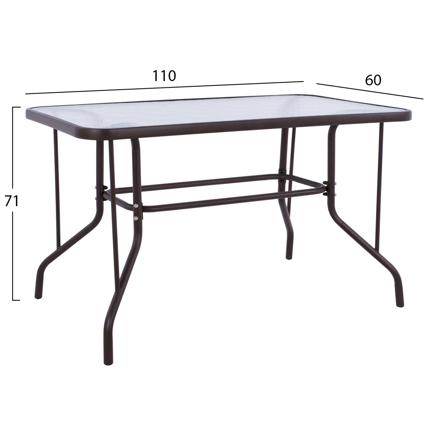 ΣΕΤ ΤΡΑΠΕΖΑΡΙΑΣ 5ΤΜΧ ADAM HM10897.02 ΤΡΑΠΕΖΙ 110x60εκ & 4 ΠΟΛΥΘΡΟΝΕΣ--ΚΑΦΕ (x1) - Image 2
