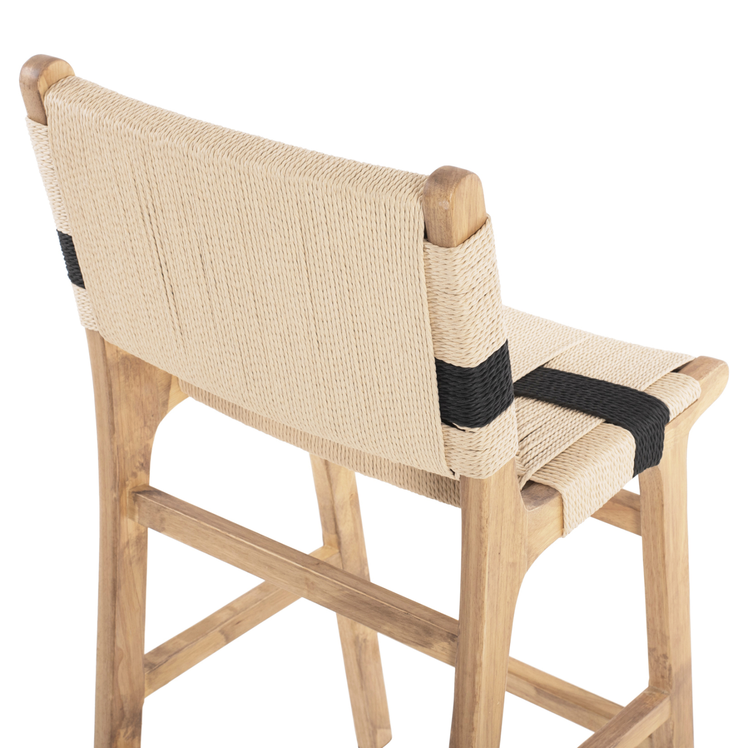 ΣΚΑΜΠΟ ΜΕΣΑΙΟΥ ΥΨΟΥΣ HM9325.01 RUBBERWOOD & ΣΧΟΙΝΙ-ΦΥΣΙΚΟ RUSTIC 45x46x95Υεκ. (x1) - Image 9