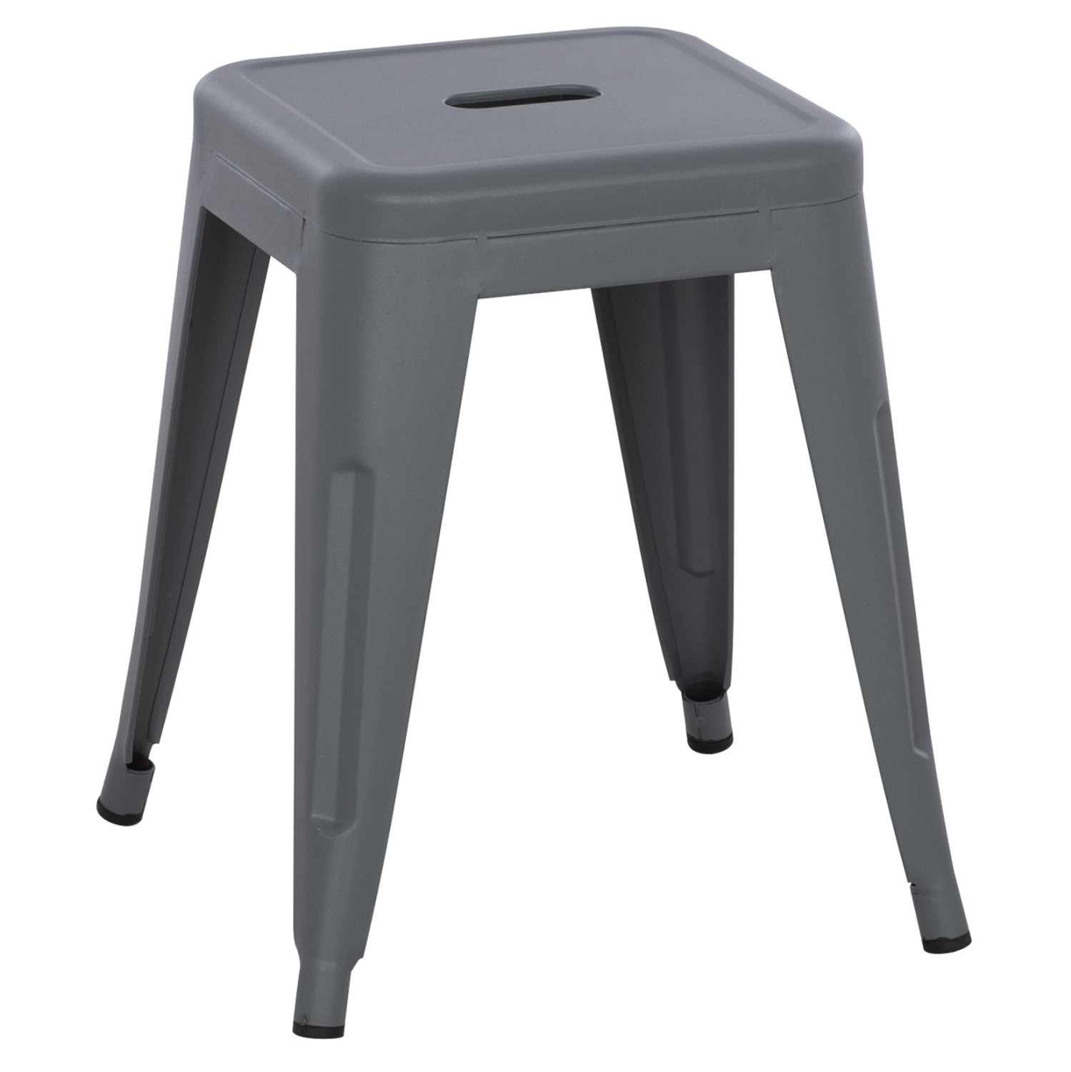 ΣΚΑΜΠΟ ΜΕΤΑΛΛΙΚΟ MELITA HM0096.50 ΣΕ ΓΚΡΙ ΜΑΤ ΧΡΩΜΑ 37x37x45Υεκ. (x1) - Image 4
