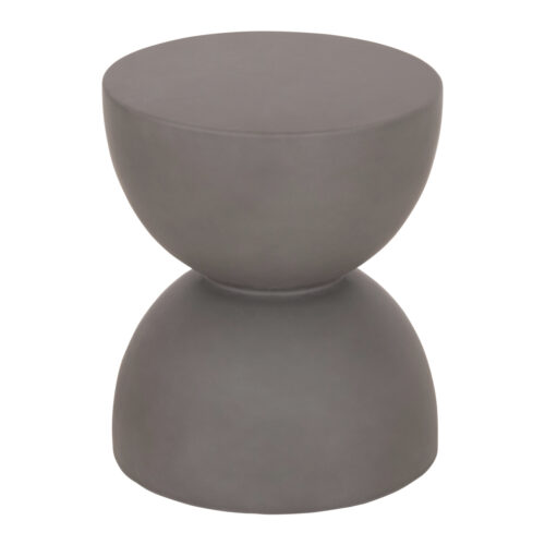 ΣΚΑΜΠΟ ΣΤΡΟΓΓΥΛΟ ZINI HM6580.01 FIBER CEMENT ΣΕ ΓΚΡΙ Φ35x43Υεκ (x1)