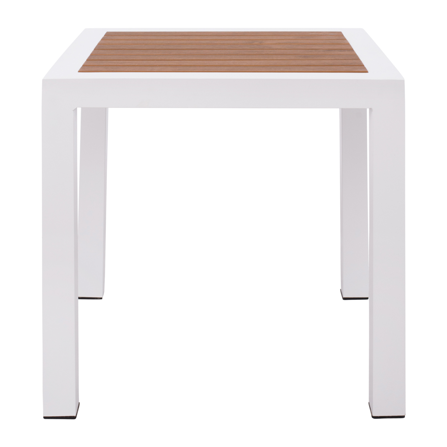 ΤΡΑΠΕΖΙ ΑΛΟΥΜΙΝΙΟΥ SABRA HM5403.01 ΛΕΥΚΟ ΜΕ POLYWOOD 45Χ45Χ45,5Y εκ. (x1) - Image 7