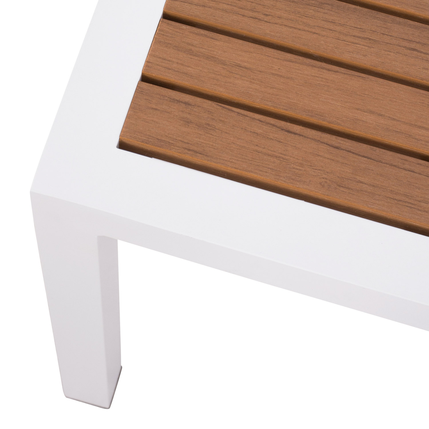 ΤΡΑΠΕΖΙ ΑΛΟΥΜΙΝΙΟΥ SABRA HM5403.01 ΛΕΥΚΟ ΜΕ POLYWOOD 45Χ45Χ45,5Y εκ. (x1) - Image 9