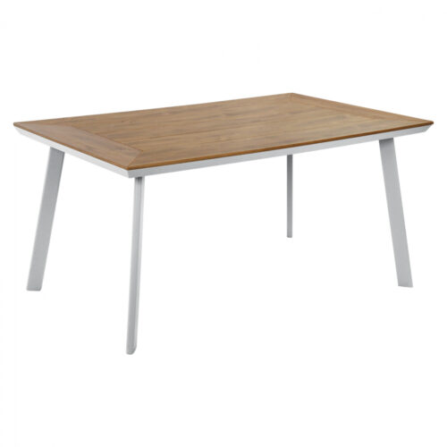 ΤΡΑΠΕΖΙ ΑΛΟΥΜΙΝΙΟΥ TABER ΜΕ POLYWOOD HM5132.11 ΛΕΥΚΟ 160x92x72 (x1)
