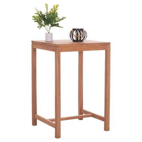 ΤΡΑΠΕΖΙ ΜΠΑΡ ΤΕΤΡΑΓΩΝΟ PRESSCOT HM18113 ΞΥΛΟ TEAK ΣΕ ΦΥΣΙΚΟ 70x70x105Υεκ. (x1)