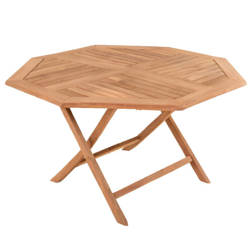 ΤΡΑΠΕΖΙ ΠΟΛΥΓΩΝΟ ΠΤΥΣΣΟΜΕΝΟ KARLIN HM6618 ΞΥΛΟ TEAK ΣΕ ΦΥΣΙΚΟ ΧΡΩΜΑ 120x120x75Yεκ. (x1)