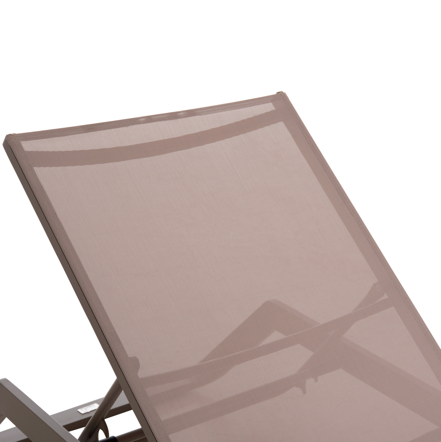 ΞΑΠΛΩΣΤΡΑ ΑΛΟΥΜΙΝΙΟΥ MARIMAR HM6562.03 ΣΚΕΛΕΤΟΣ TAUPE & TEXTILENE ΜΠΕΖ 220x67.5x31.5Υεκ (x1) - Image 8