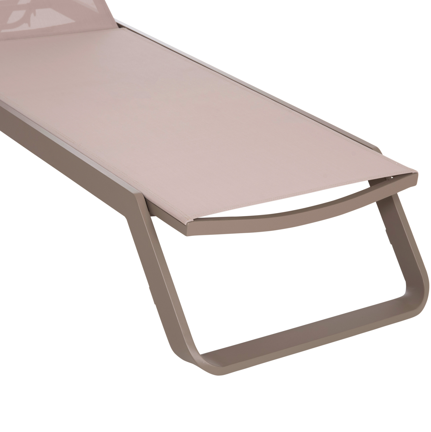 ΞΑΠΛΩΣΤΡΑ ΑΛΟΥΜΙΝΙΟΥ MARIMAR HM6562.03 ΣΚΕΛΕΤΟΣ TAUPE & TEXTILENE ΜΠΕΖ 220x67.5x31.5Υεκ (x1) - Image 9