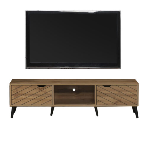 Έπιπλο τηλεόρασης Thelma pakoworld oak μελαμίνης 150x40x41.6εκ (x1)