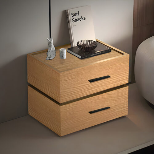 Κομοδίνο Sonlen pakoworld mdf σε oak απόχρωση 60x40x44.5εκ (x1)