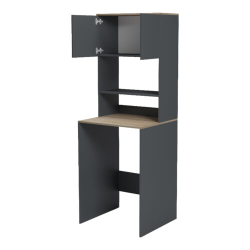 Έπιπλο πλυντηρίου Chaxe pakoworld ανθρακί-sonoma 65x32.5x183.6εκ (x1)