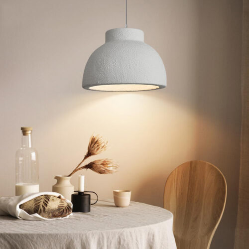 Φωτιστικό οροφής led Jenila pakoworld E27 ps λευκό Φ59x40εκ (x1)