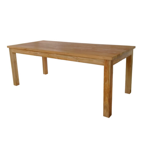 Τραπέζι Wooly pakoworld teak ξύλο σε φυσική απόχρωση 220x90x75εκ (x1)