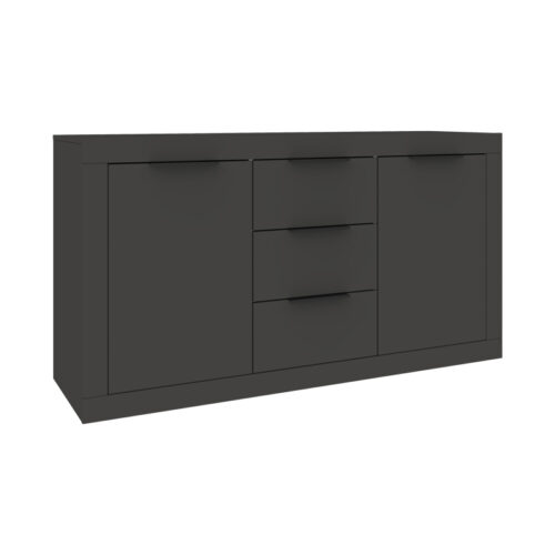 Μπουφές Doha pakoworld σε ανθρακί απόχρωση 150x45x80.5εκ (x1)