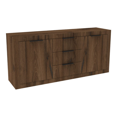 Μπουφές Doha pakoworld καρυδί με oak 180x45x80.5εκ (x1)