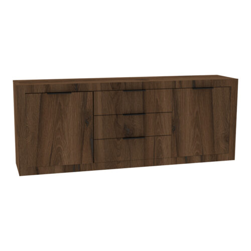 Μπουφές Doha pakoworld καρυδί με oak 210x45x80.5εκ (x1)