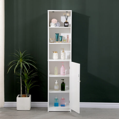 Ντουλάπι-στήλη Desilia pakoworld mdf λευκό 37x30x160εκ (x1)