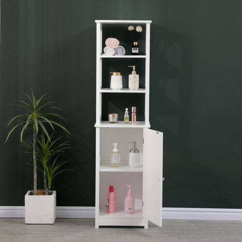 Ντουλάπι-στήλη Larben pakoworld mdf λευκό 40x33x150εκ (x1)
