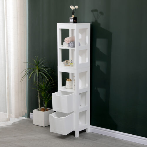 Ντουλάπι-στήλη Kelby pakoworld mdf λευκό 30x30x144εκ (x1)