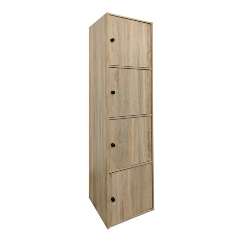 Ντουλάπι-στήλη Gabino pakoworld σε sonoma απόχρωση 40x39x158εκ (x1)