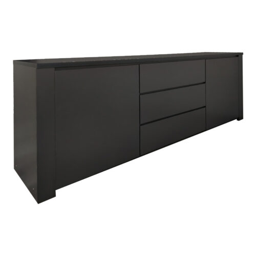 Μπουφές Kalya pakoworld σε ανθρακί απόχρωση 220x49x89.5εκ (x1)