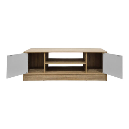 Έπιπλο τηλεόρασης Sasa pakoworld sonoma-λευκό 120x35x41.5εκ (x1)