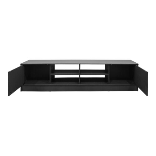 Έπιπλο τηλεόρασης Tivia pakoworld ανθρακί 180x35x41.5εκ (x1)