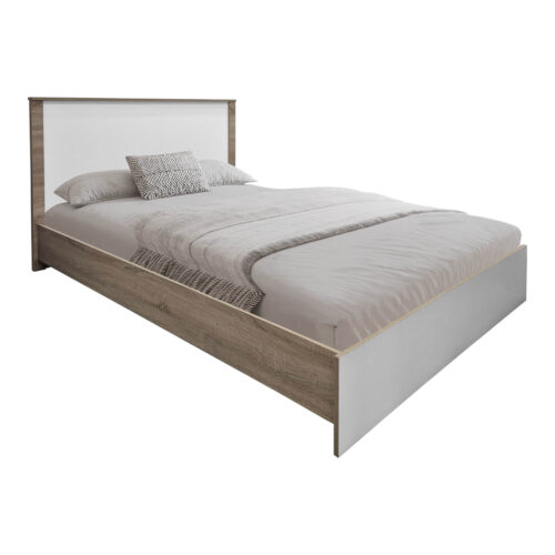 Σετ Κρεβατοκάμαρας Athos Sonoma Λευκό με Κρεβάτι 140x200εκ Σετ 3τεμ (x1)