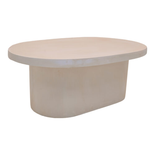 Τραπέζι σαλονιού Vooge pakoworld MGO κρέμ 100x64x39εκ (x1)