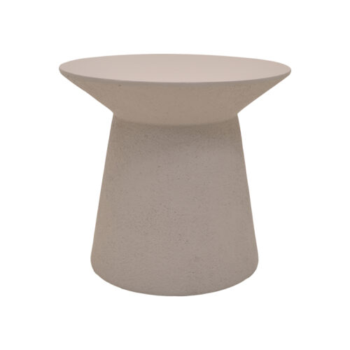 Τραπέζι σαλονιού Peble pakoworld MGO cappuccino Φ55x50εκ (x1)