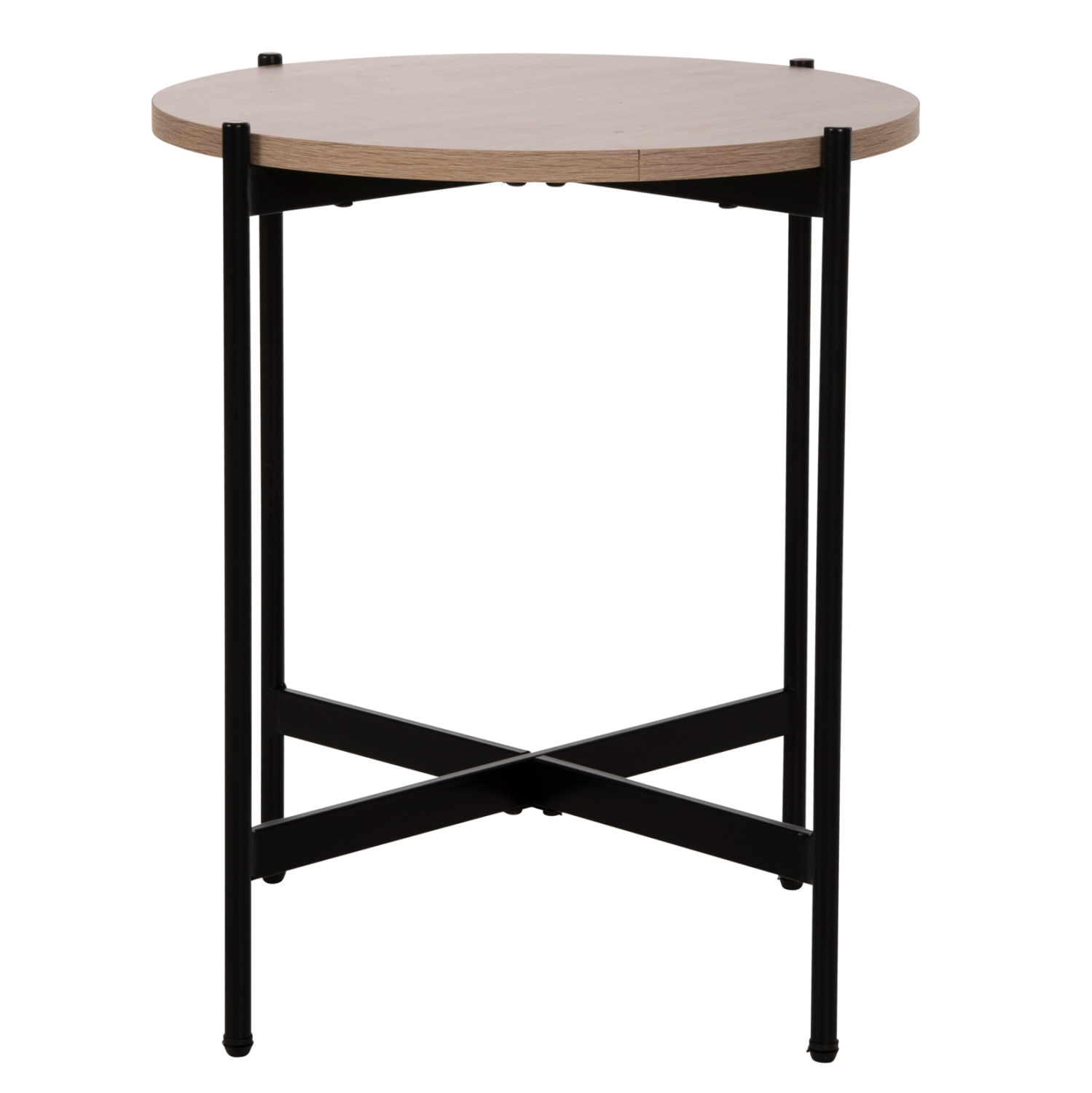 ΒΟΗΘΗΤΙΚΟ ΤΡΑΠΕΖΙ HM9589.03 MDF SONAMA-ΜΑΥΡΗ ΜΕΤΑΛΛΙΚΗ ΒΑΣΗ Φ50x55Υεκ. (x1) - Image 3