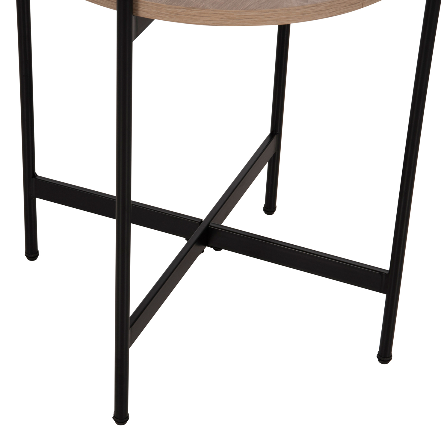ΒΟΗΘΗΤΙΚΟ ΤΡΑΠΕΖΙ HM9589.03 MDF SONAMA-ΜΑΥΡΗ ΜΕΤΑΛΛΙΚΗ ΒΑΣΗ Φ50x55Υεκ. (x1) - Image 6