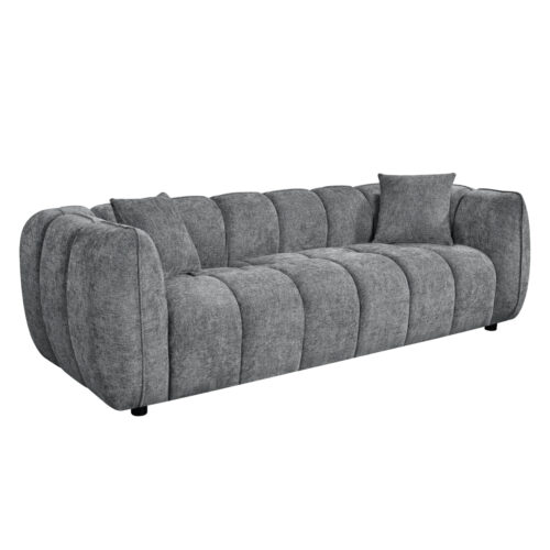 ΚΑΝΑΠΕΣ 3-ΘΕΣΙΟΣ LYKKE HM3323.01 ΓΚΡΙ ΥΦΑΣΜΑ 229x89x70Υεκ (x1)