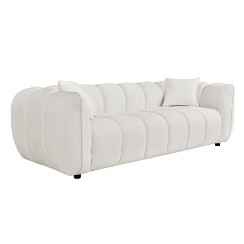 ΚΑΝΑΠΕΣ 3-ΘΕΣΙΟΣ LYKKE HM3323.02 ΕΚΡΟΥ ΥΦΑΣΜΑ 229x89x70Υεκ (x1)