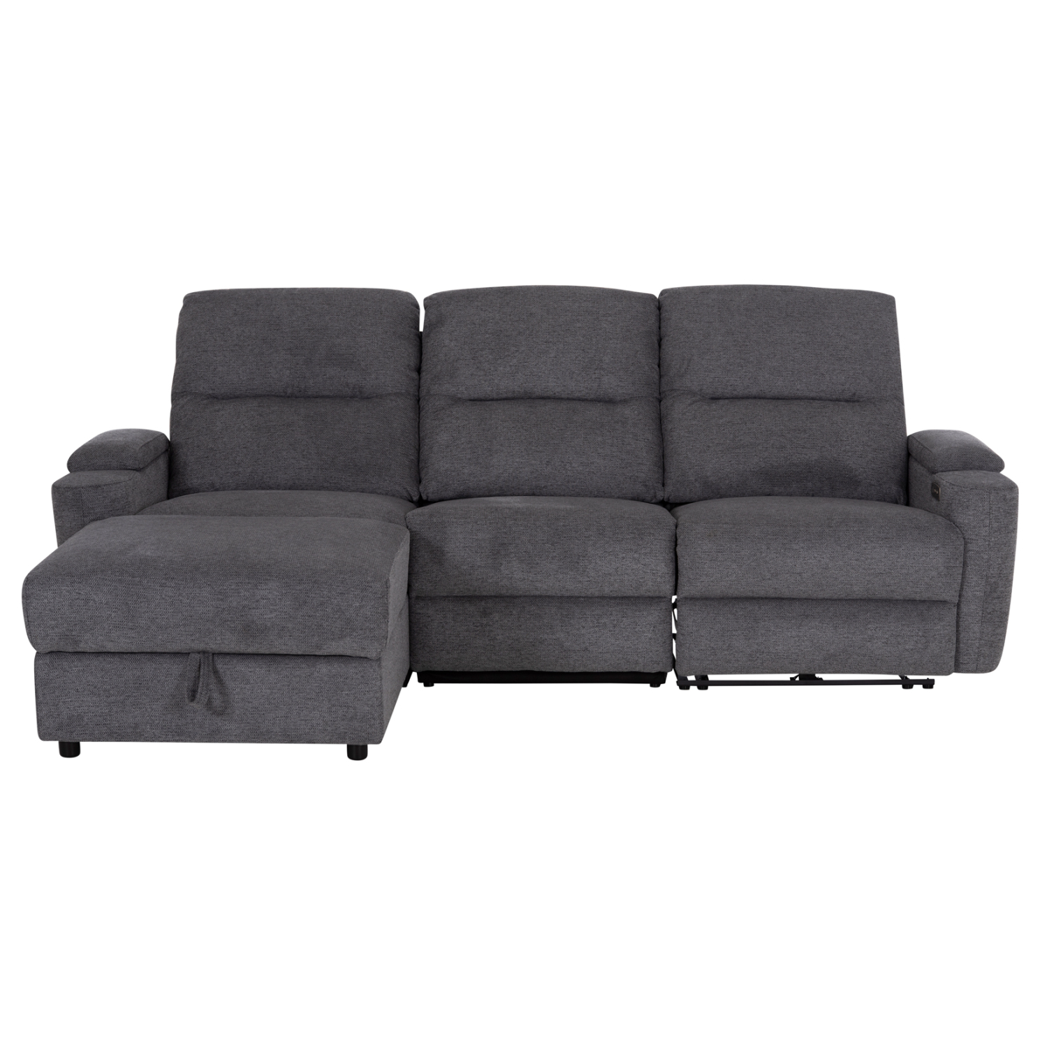 ΚΑΝΑΠΕΣ ΑΡΙΣΤΕΡΗ ΓΩΝΙΑ SYNTHIA HM3308.03L ΑΝΑΚΛΙΣΗ & ΑΠΟΘ.ΧΩΡΟΣ--ΓΚΡΙ 245x170x98Υεκ (x1) - Image 3