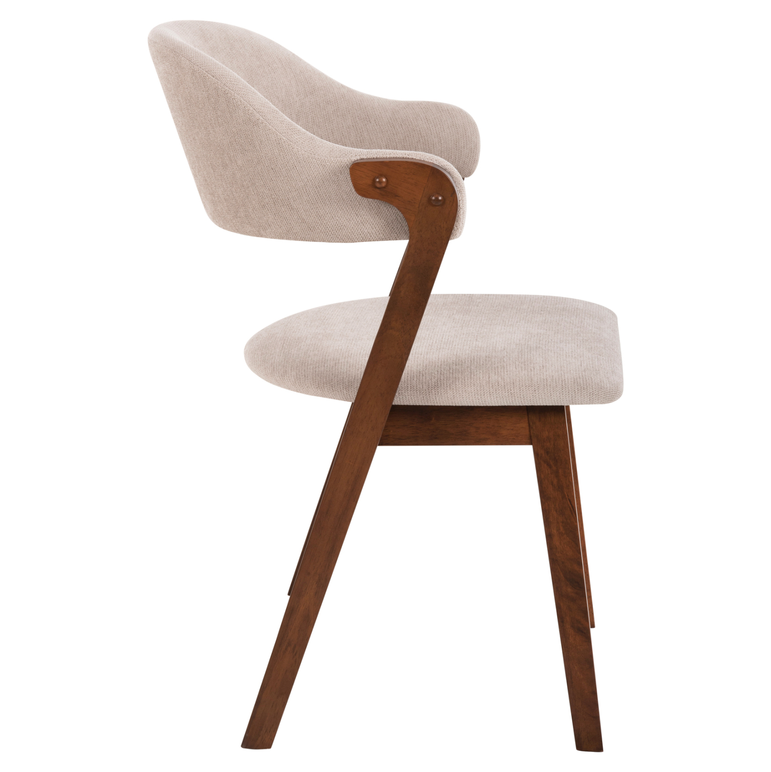 ΚΑΡΕΚΛΑ RIDER HM9734.02 RUBBERWOOD ΣΕ ΚΑΡΥΔΙ-ΥΦΑΣΜΑ ΕΚΡΟΥ 59x59x83Yεκ. (x2) - Image 4